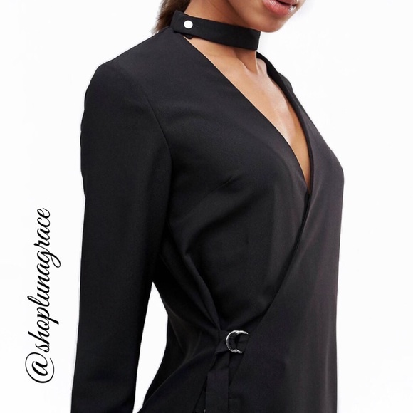 ASOS Mini Wrap Dress with Tab Side - Picture 4 of 4